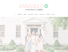 Tablet Screenshot of hanaluluco.com